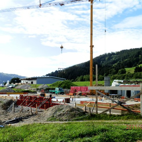 Montagearbeiten am Heizwerk 2011