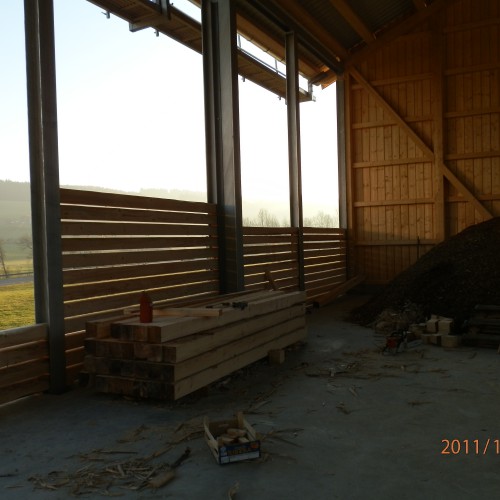 Rohbau Heizwerk Ende Oktober 2011