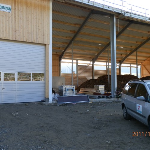 Technikeinbau im Heizhaus November 2011