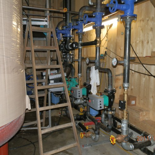 Außenansicht Heizwerk Anfang Dezember 2011