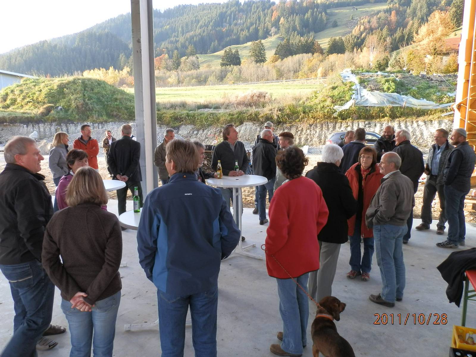 Gäste beim Hebauf am Heizwerk 2011