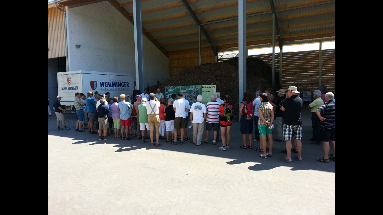 Führung durch das Heizwerk am Tag der offenen Tür 2012