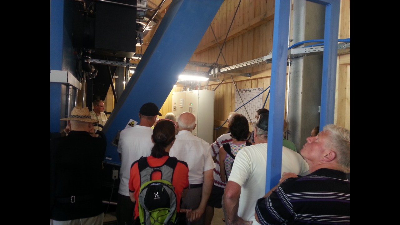 Besuchergruppe beim Heizwerk-Tag 2012