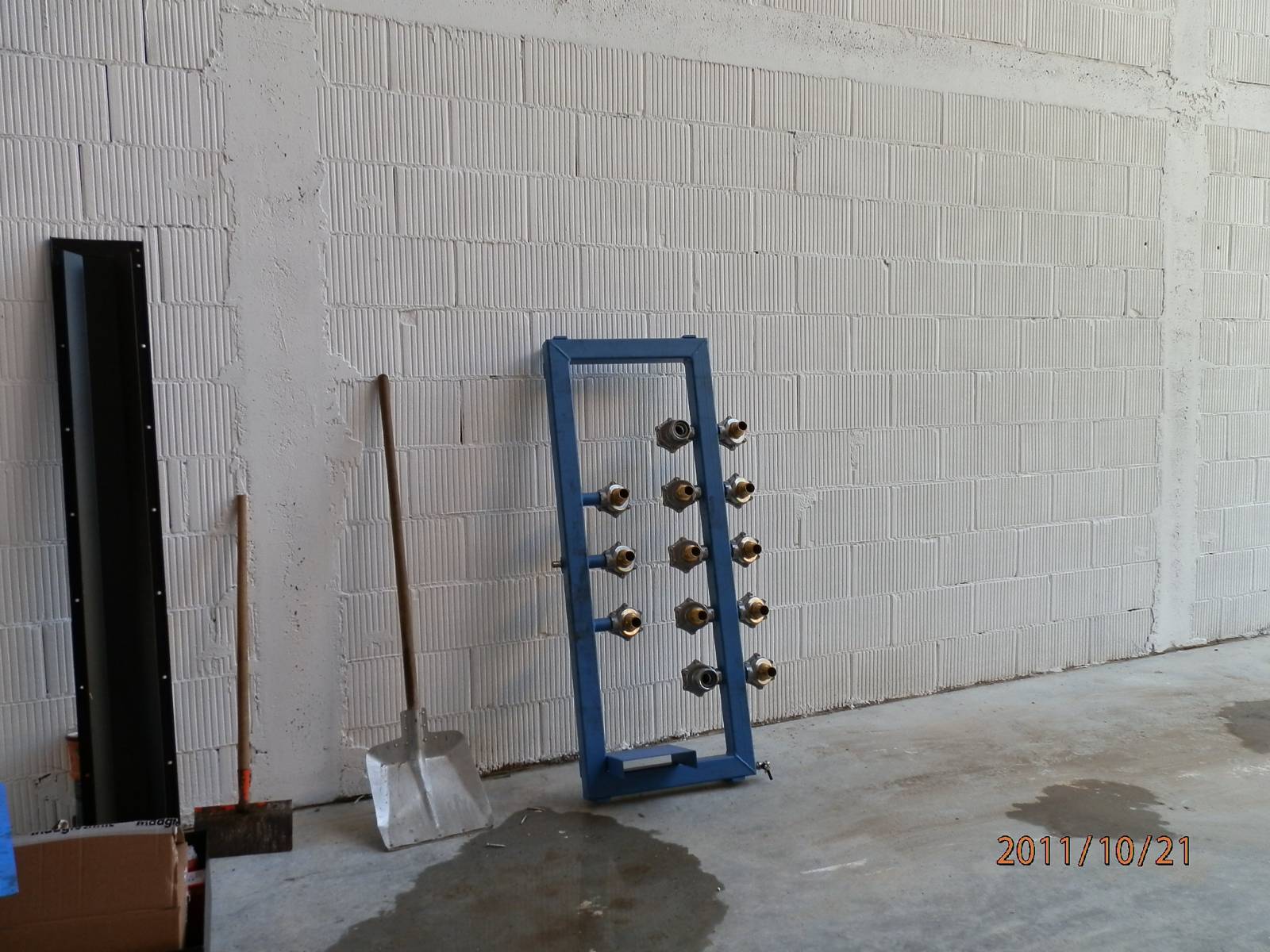 Einbau der Fördertechnik der Hackschnitzelanlage