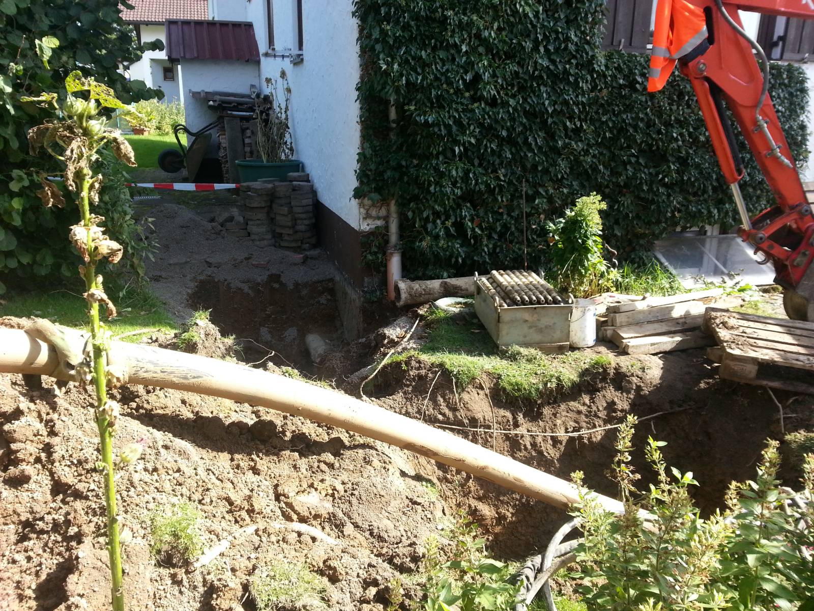 Wärmenetzbau 2014 in Weitnau