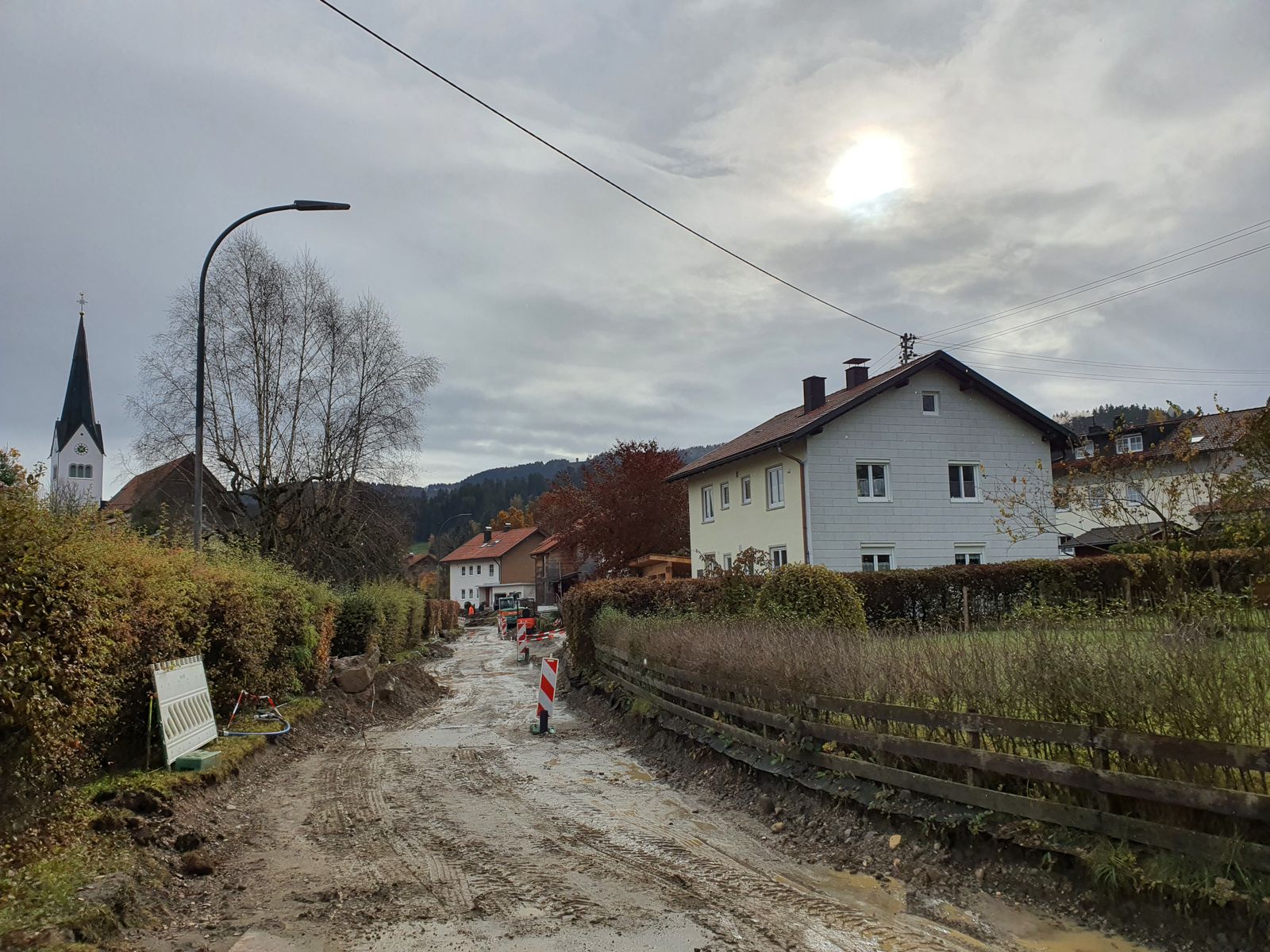 Bauabschnitt am Leitungsnetz 2021–22