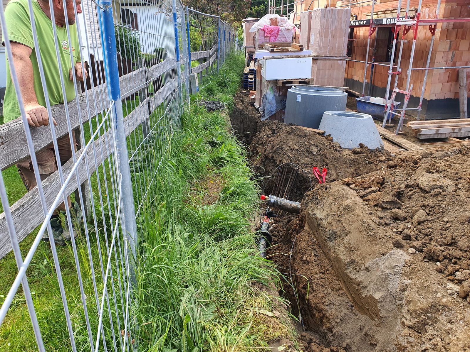 Anschlussarbeiten am Leitungsnetz 2022–23