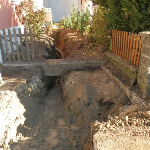 Bauarbeiten an der Haupttrasse 2011
