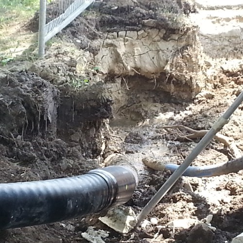 Bau der Wärmenetzleitungen Juni 2013